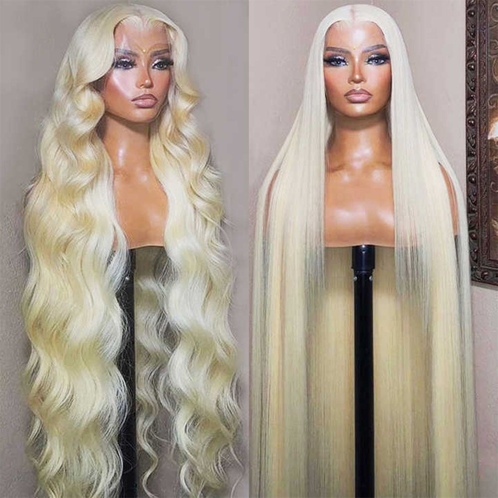 Raw Hair Body Wave 613# 13x4 Frontal Wig Human Hair