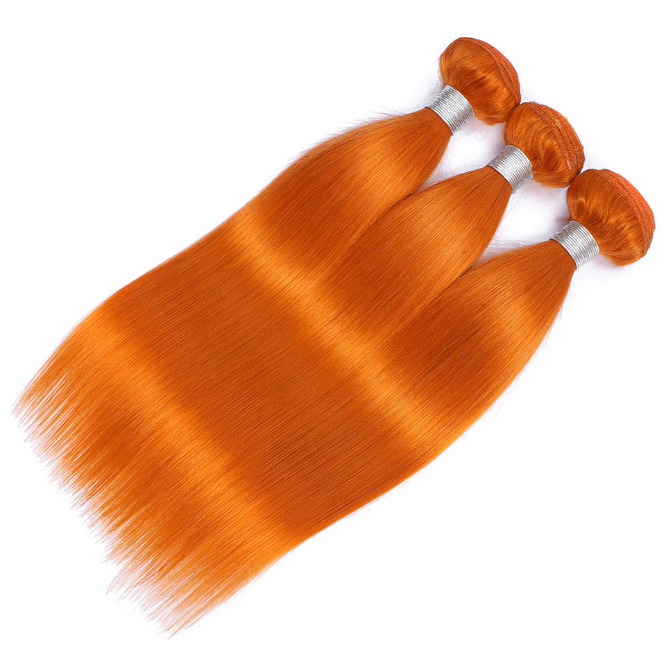 Real Hair Color Straight Hair Wig Curtain Wig Factory Wholesale
