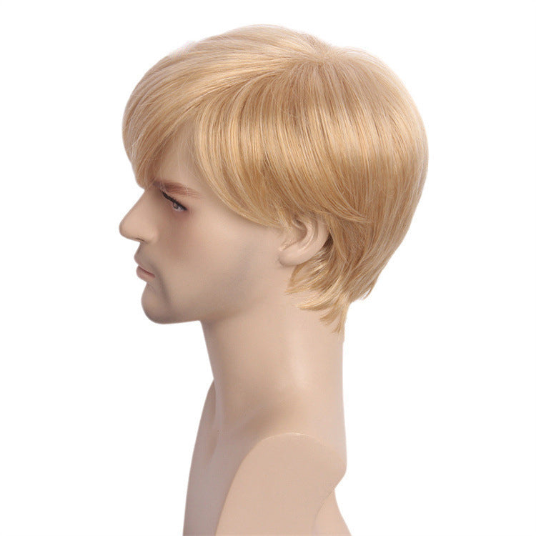 Golden 613 blonde wig 12' short synthetic hair wigs for men