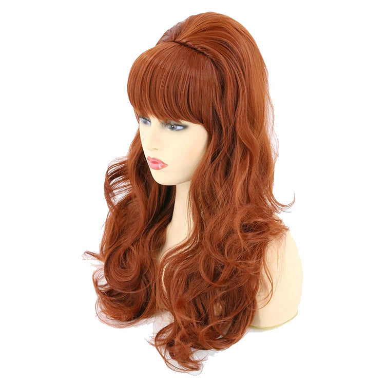 6070s bouffant high hat wig pegggybundy Peg Bundy retro long hair wig headpiece