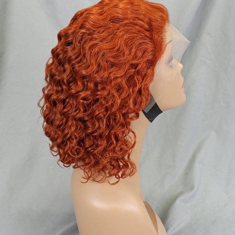 13*4 Lace Deep Wave Human Hair Wig Real Hair Sets for Women's Bobble Heads