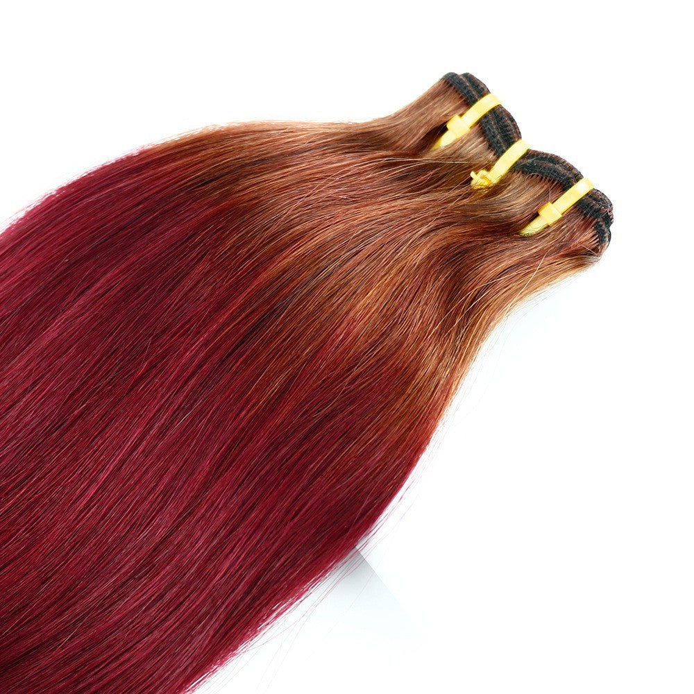 Real Hair Double Drawn Straight Fumi Human Hair Double Braid Hair Curtains