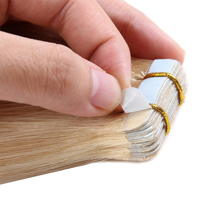 Hot Sale PU No Trace Hair Extension Piece Smooth Straight Real Hair