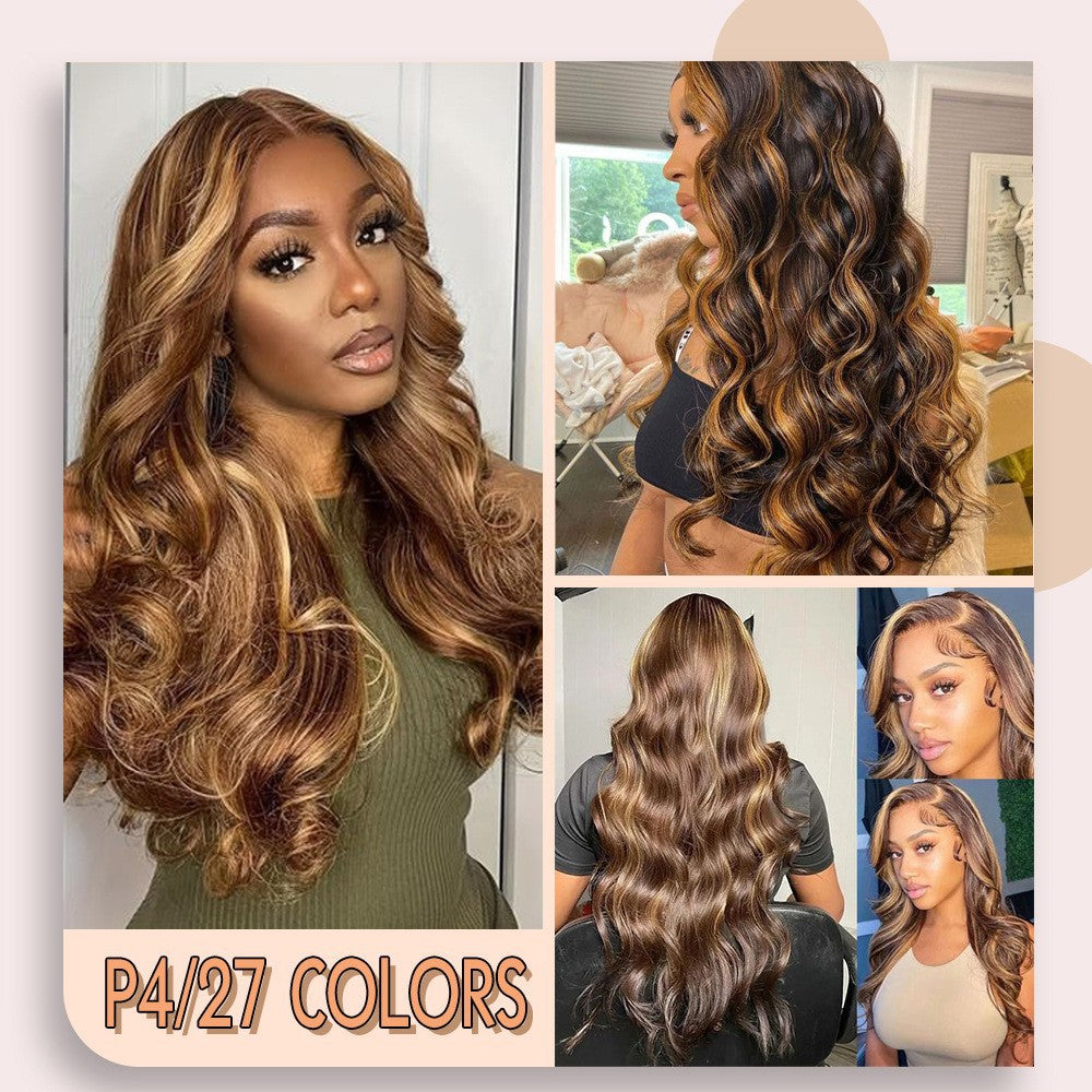 13X4 Front Lace Wig P427 Lace Frontal Wig Body Wave Real Hair Wigs