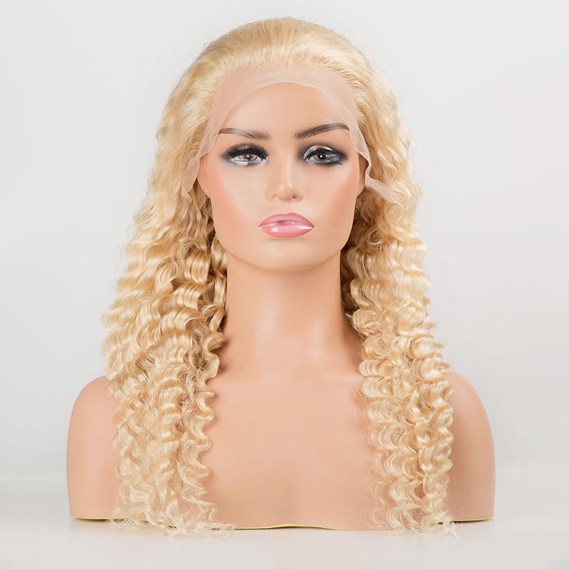 Hot Sale Curly Hair Real Hair Front Lace Small Curls 13*4 Real Hair Head Cover Wig
