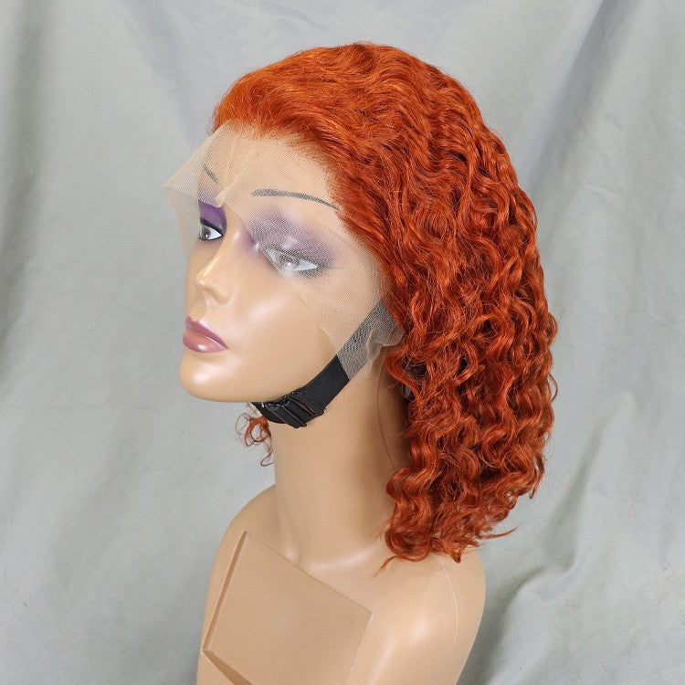 13*4 Lace Deep Wave Human Hair Wig Real Hair Sets for Women's Bobble Heads