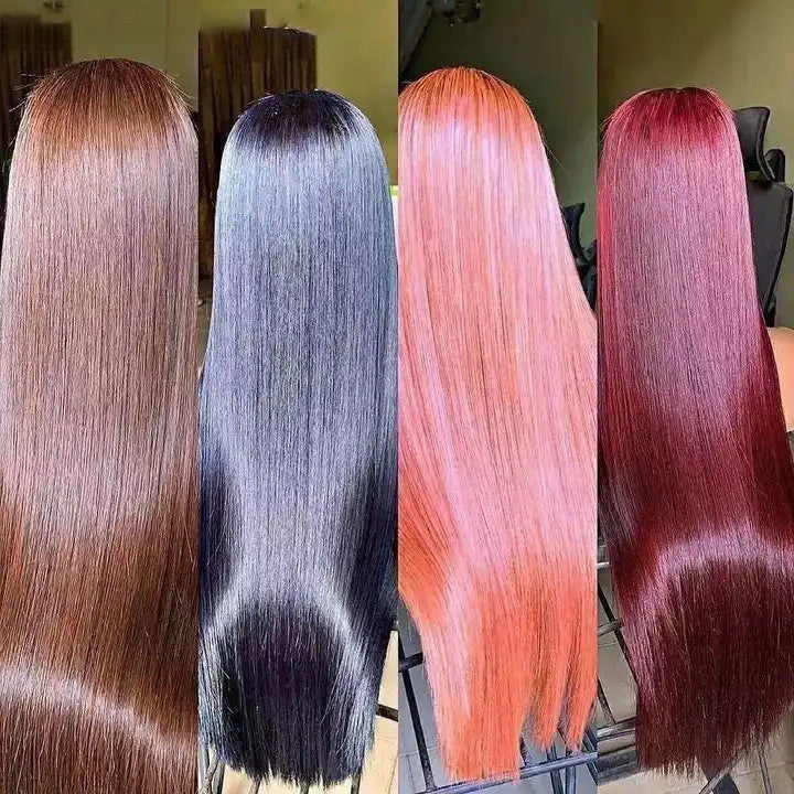 100% Brazilian Raw Human Hair Wig 13X4 Lace Frontal Wigs