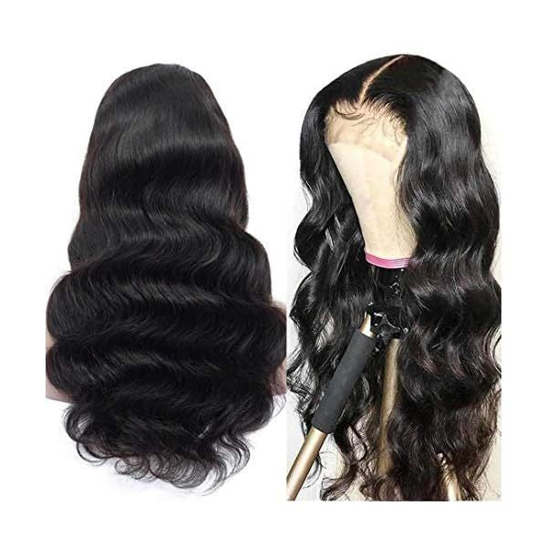 Body Wave Human Hair Full Frontal Wigs 4x4 100% Real Hair Lace Head Covers