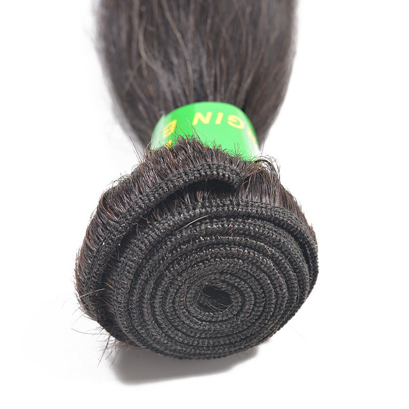 New Hot Sale Real Hair Straight Female Long Hair Real Hair Wig Manufacturers Wholesale