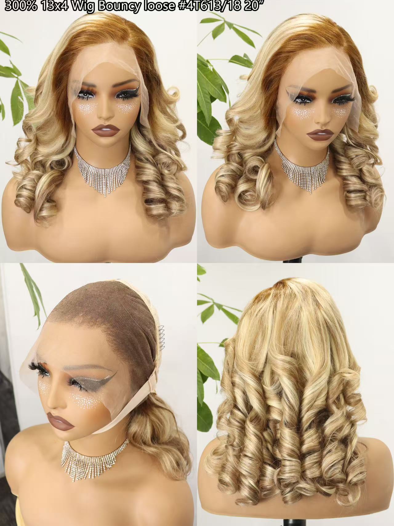 Real Hair Head Cover 300%13*4 Frontal Wig 100%human Hair