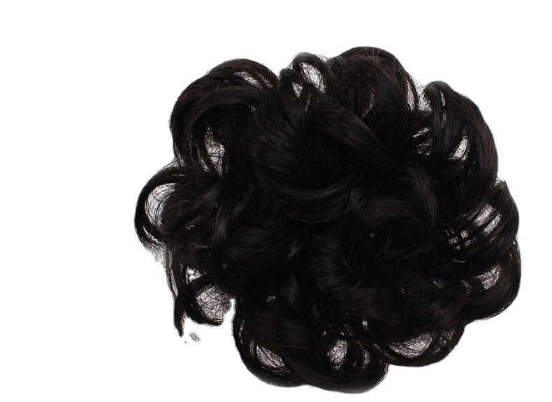 Hair Ringlets Female Pill Head Coiffure Realistic Curly Hair Fake Ponytail Wig