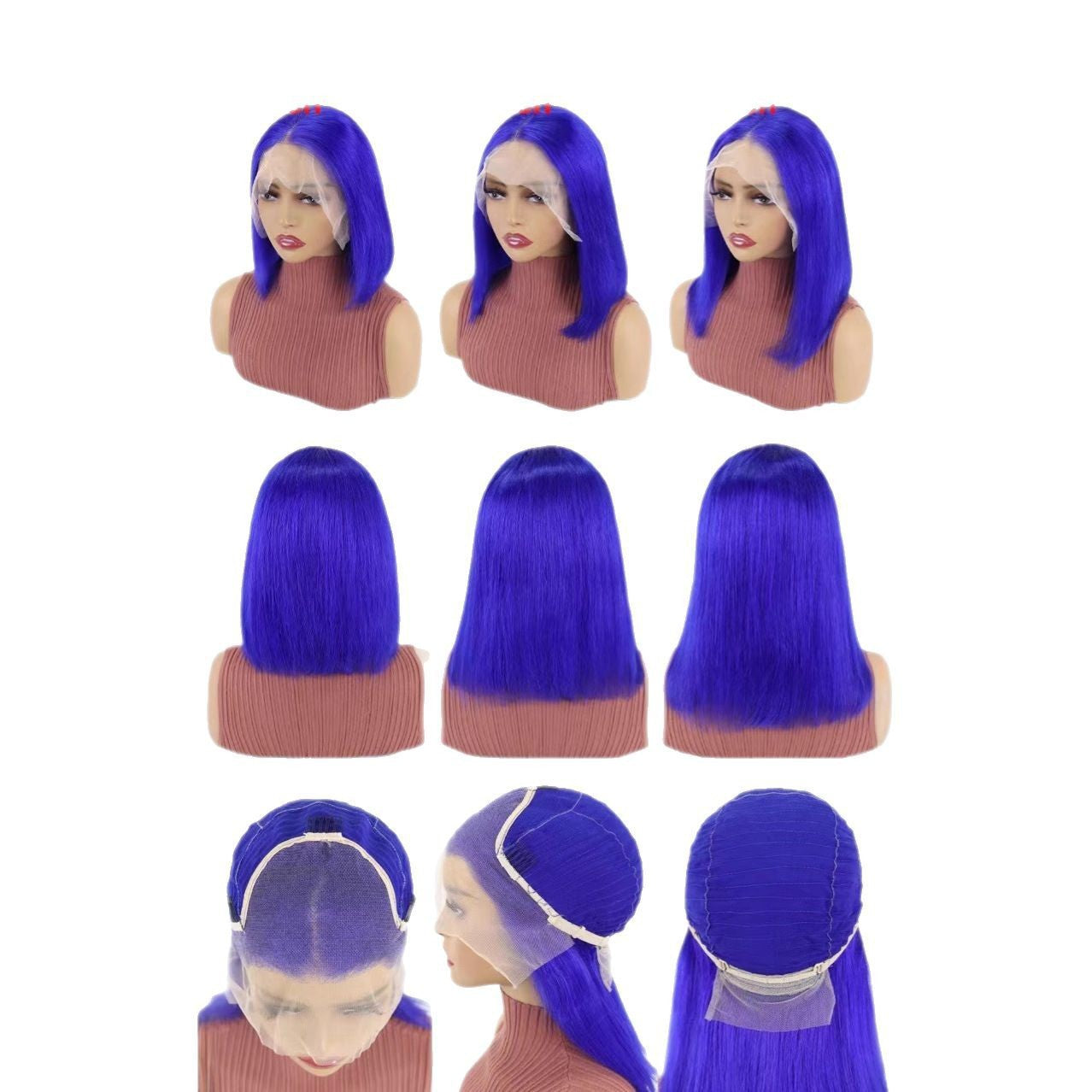 Cross-border Hot Sale Europe and the United States Short Curly Hair Head Covering Pixie Cut Wig 13*4lace 100%human Hair
