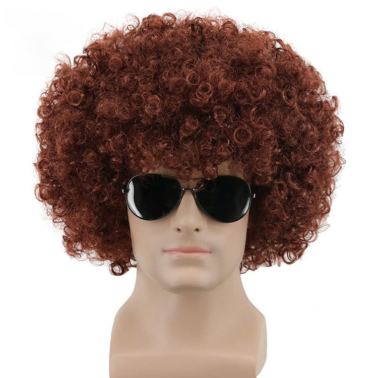 Export to the USA: Men's Black Explosion-Style Full-Head Synthetic Wig for Cross-Border Sales