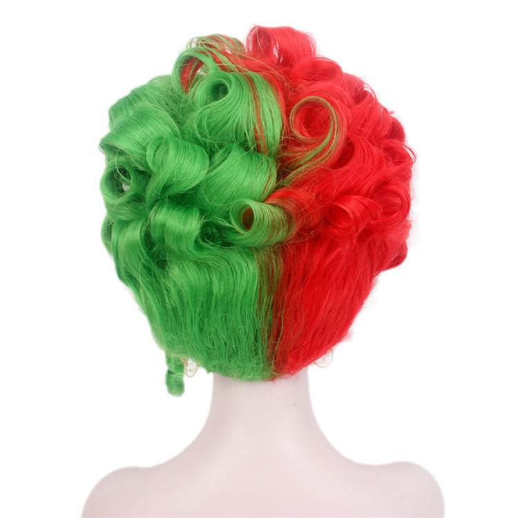 Peluca de cosplay, peluca de alambre de alta temperatura para Halloween, peluca de fiesta de baile, festival, estación independiente británica universal