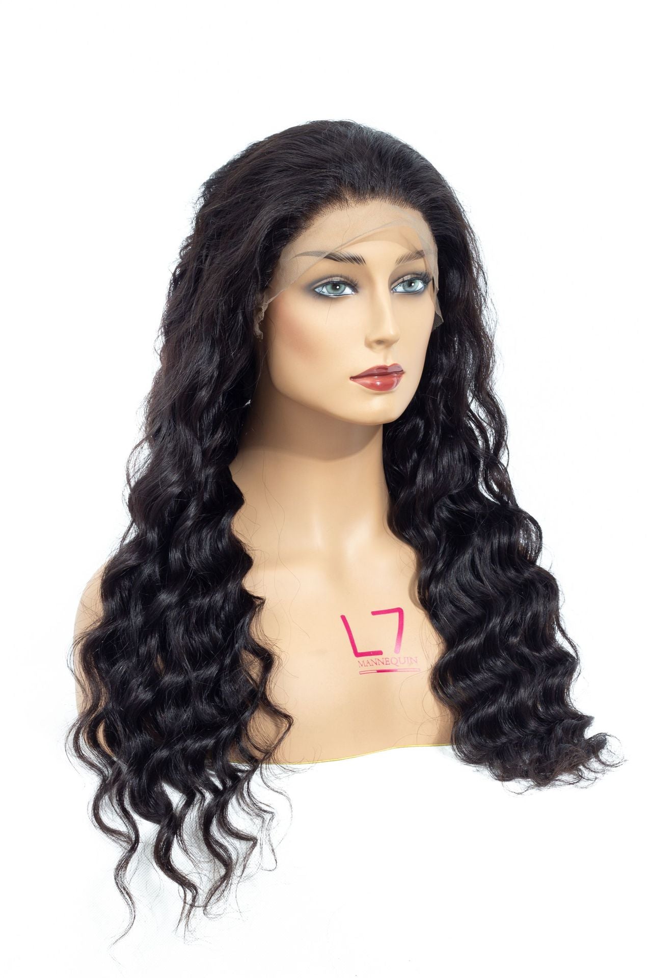 Hot Sale Fashion Real Hair 13*4 Human Hair Front Lace Head Cover Curly Hair Wig