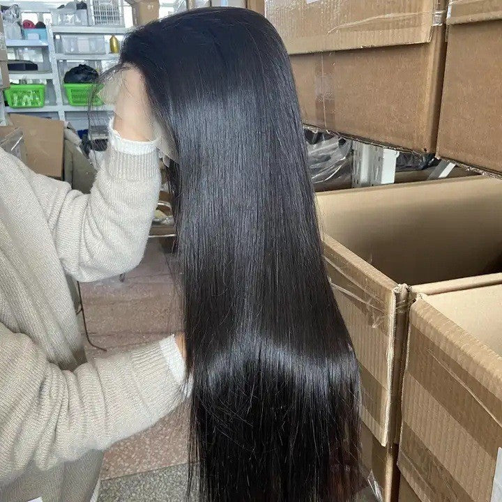 100% Brazilian Raw Human Hair Wig 13X4 Lace Frontal Wigs
