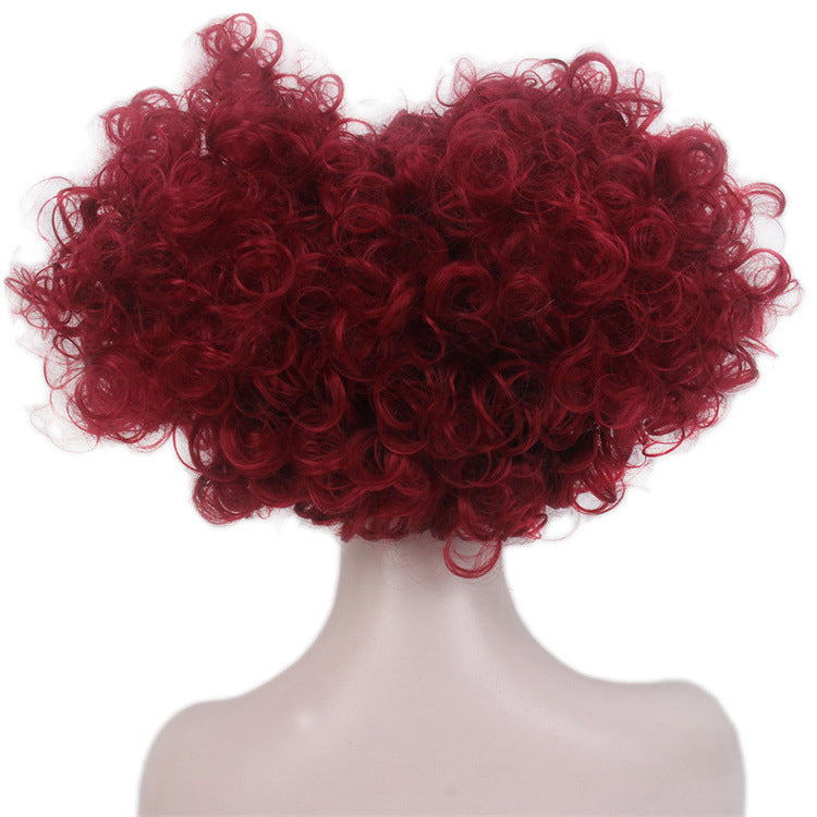 Alice in Wonderland Red Queen Hood Halloween Witch Wig