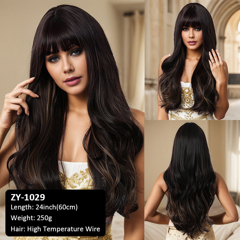 Cosplay American Pickup Wig Yin and Yang Two-color Fake Hair