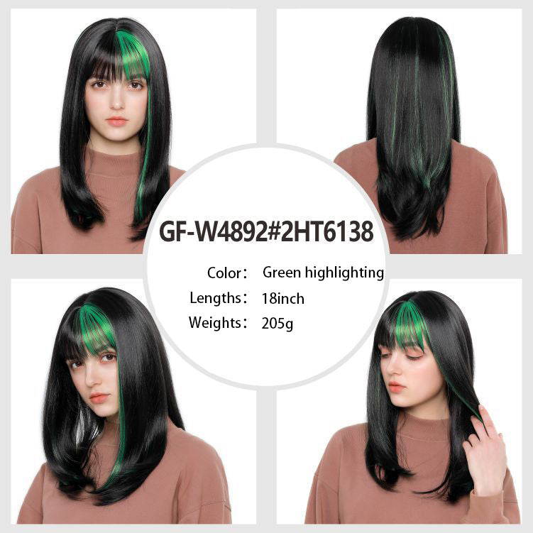 Fantasy Wig Green High Temperature Hair Long Wig