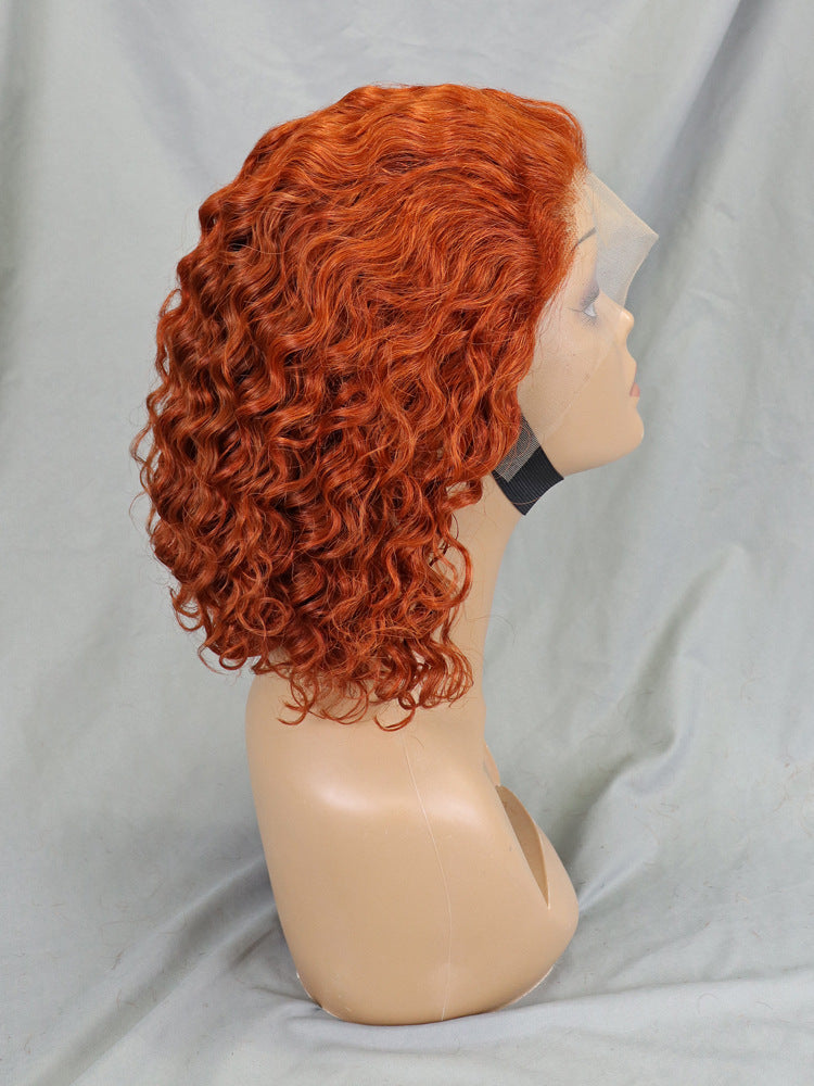 13*4 Lace Deep Wave Human Hair Wig Real Hair Sets for Women's Bobble Heads