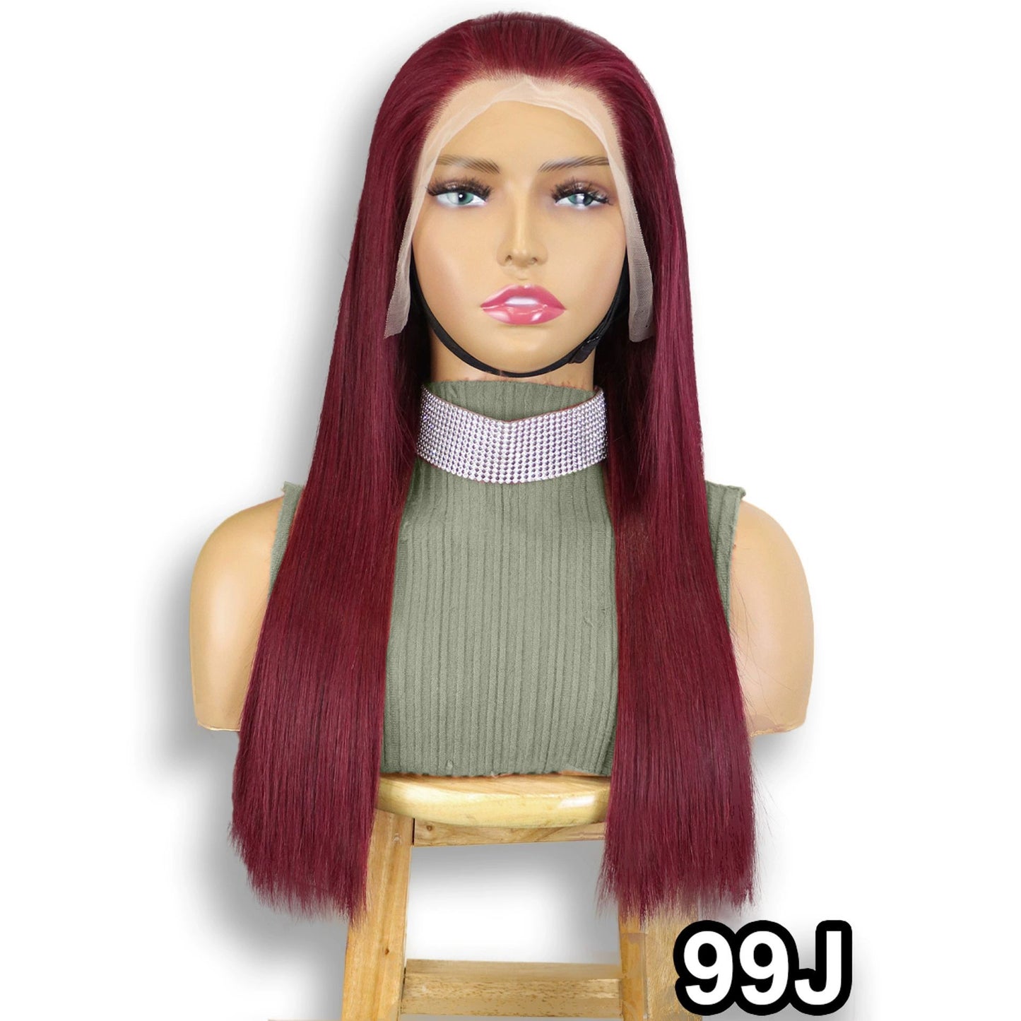 Wig Straight Hair 13x4 Front Lace Real Hair 100% Human Hair