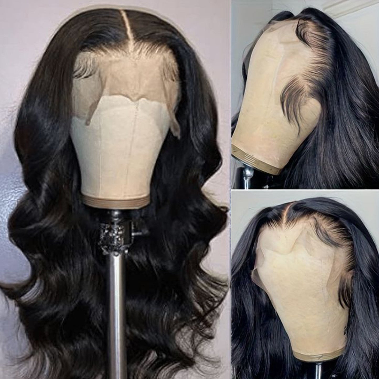 100% Brazilian Raw Human Hair Wig 13X4 Lace Frontal Wigs