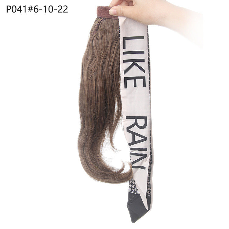 Ponytail Hair Extensions Wig High Temperature Hair Curly Hair Long Hair Velcro Strap