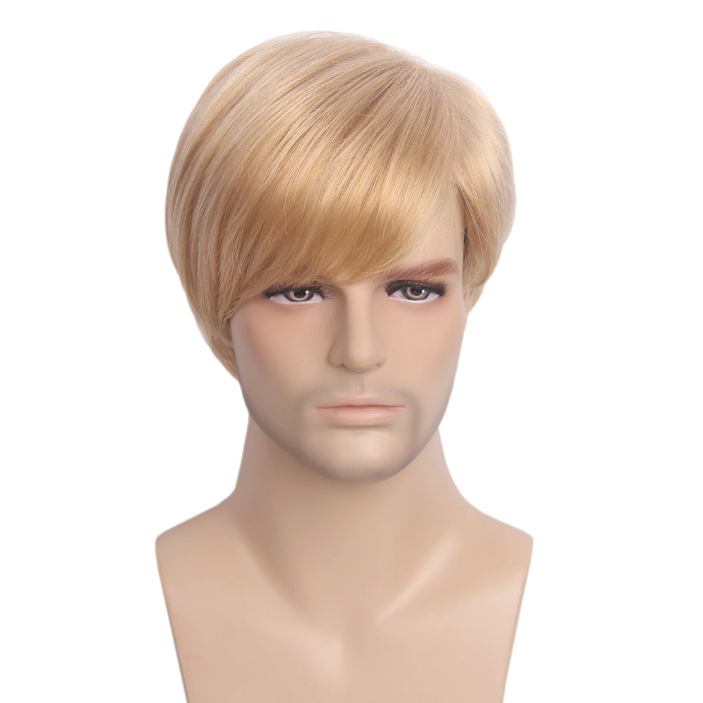 Golden 613 blonde wig 12' short synthetic hair wigs for men