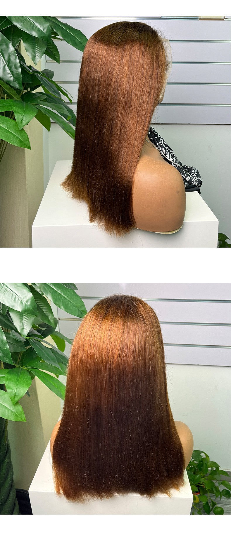 Lace Real Hair Head Covering Wig 100% Human Hair