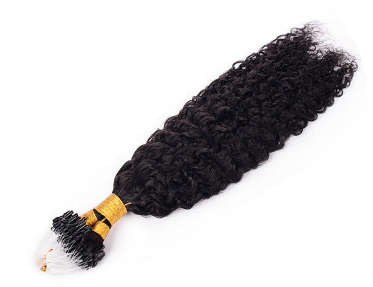 Wig made from real human hair fishline hair extensions seamless hair extensions