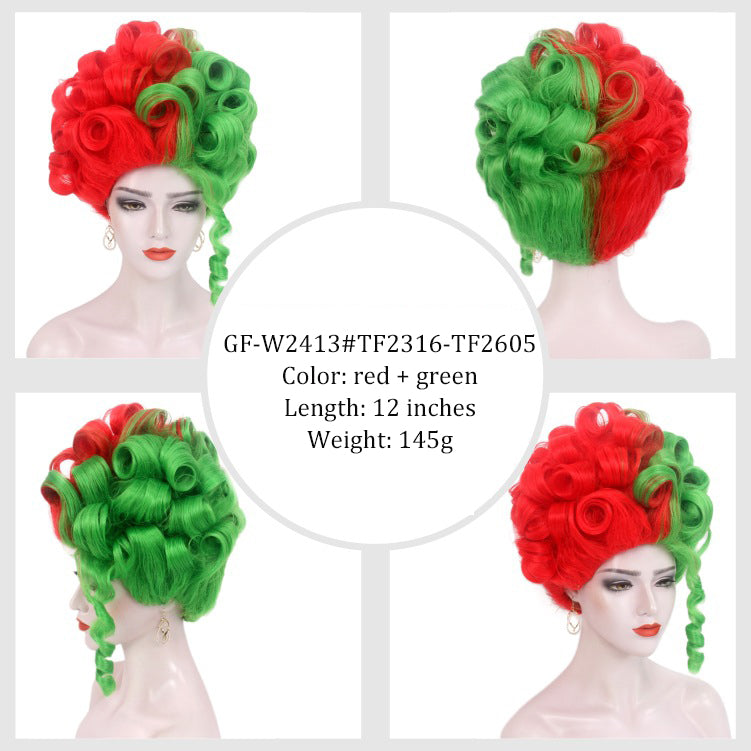 Cos wig universal British independent station dance party festival high hat wig headgear Halloween high temperature wire wig