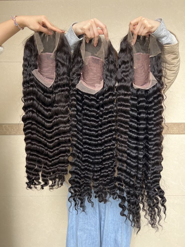 100% Brazilian Raw Human Hair Wig 13X4 Lace Frontal Wigs
