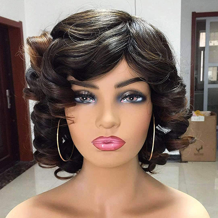 Factory Wholesale Guangzhou Short Curly Fashion Women Wig
