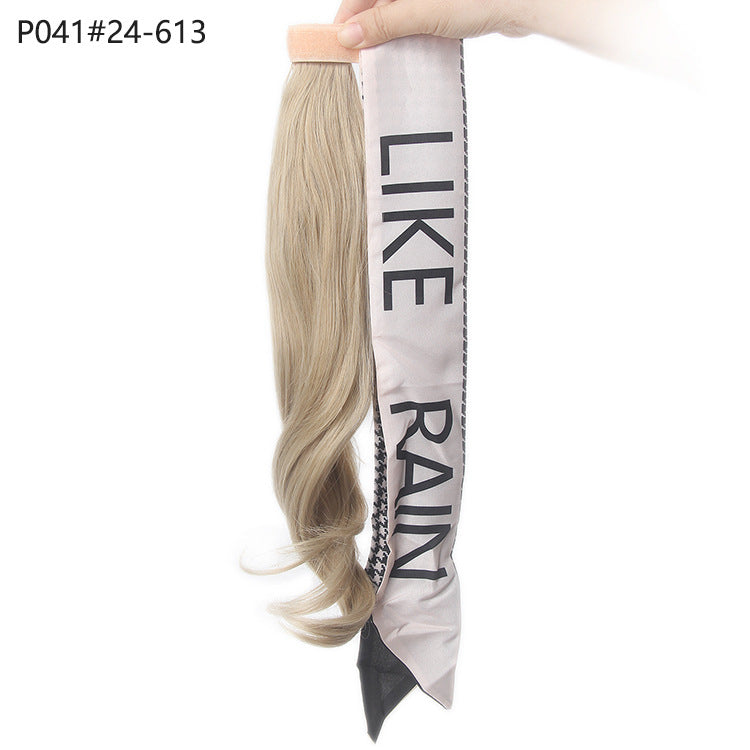 Ponytail Hair Extensions Wig High Temperature Hair Curly Hair Long Hair Velcro Strap