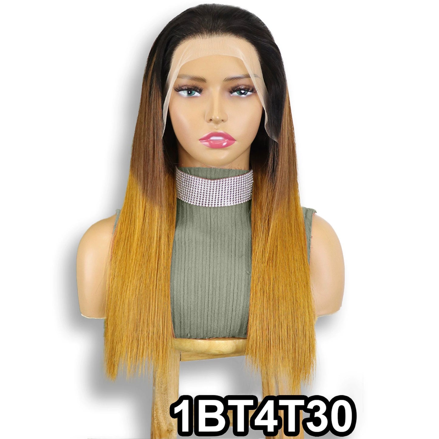 Wig Straight Hair 13x4 Front Lace Real Hair 100% Human Hair