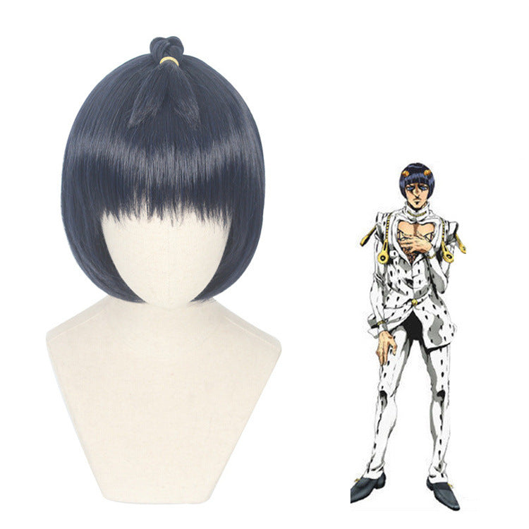 Cosplay Wig Wholesale JoJo's Bizarre Adventure Jolyne Kujo Braid Blue-Green Anime Wig