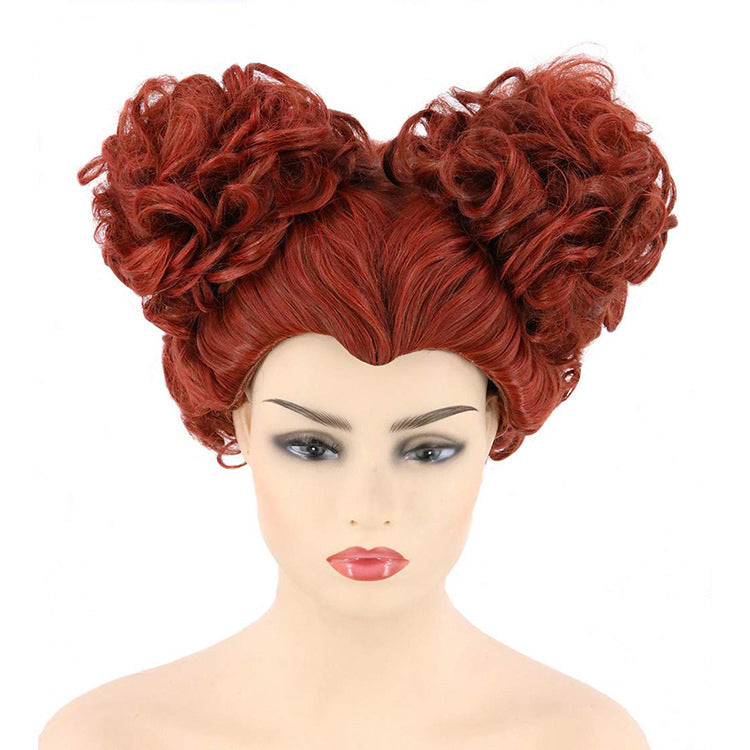 Alice in Wonderland Red Queen Headpiece Halloween Witch Wig
