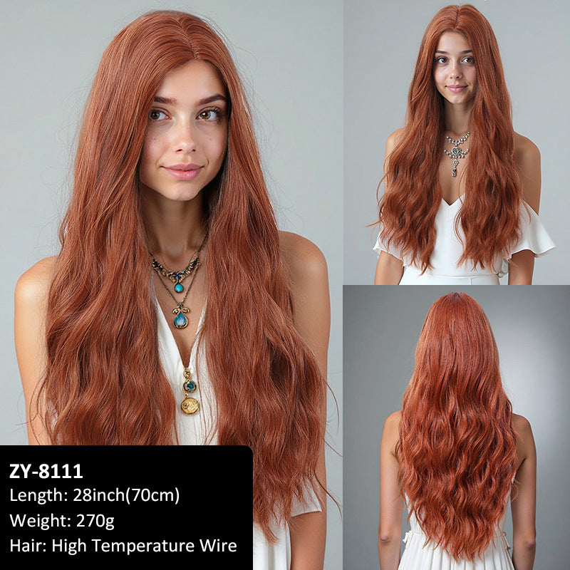 Hot Sale Wig Eight Bangs Full Hair Natural Simulation High Temperature Wire High Level