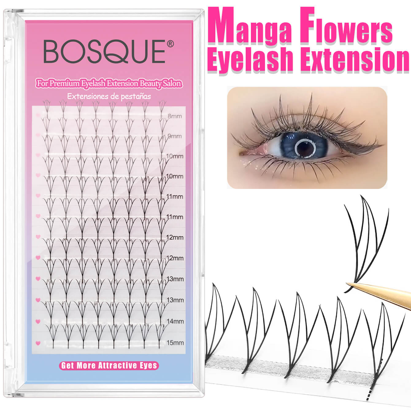 Manga Flowers Eyelash Extension