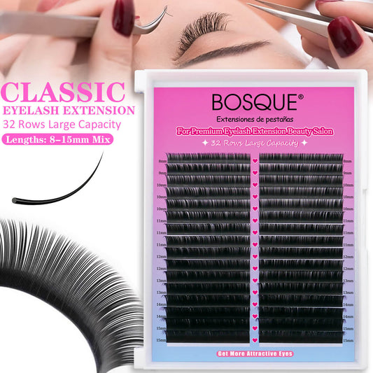 Pestañas clásicas de 32 filas