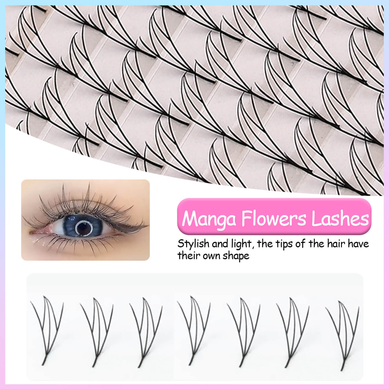 Manga Flowers Eyelash Extension