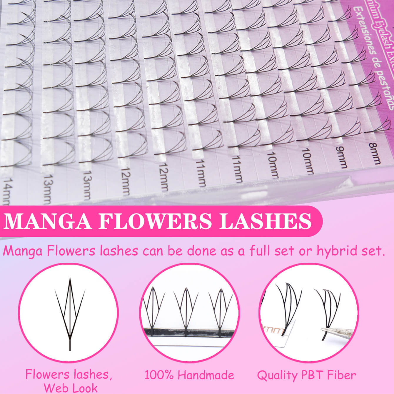 Manga Flowers Eyelash Extension