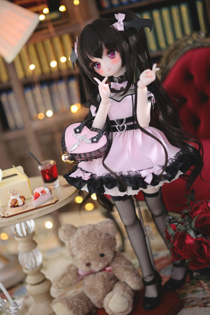BJD Wig Factory Double Ponytail 3 Points BJD Doll Headgear Milk Soft Silk 3 Points 4 Points 6 Points High Temperature Silk Wig