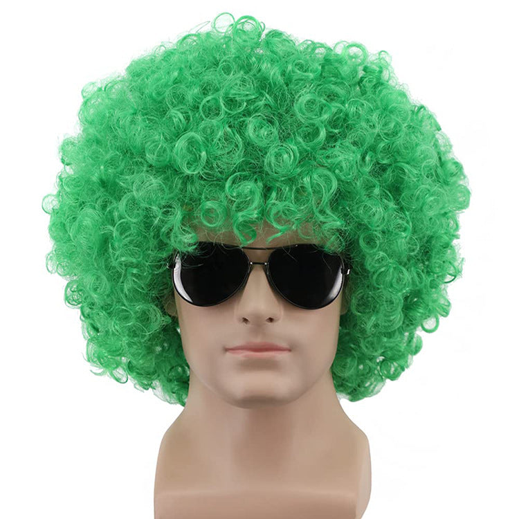 Export to the USA: Men's Black Explosion-Style Full-Head Synthetic Wig for Cross-Border Sales