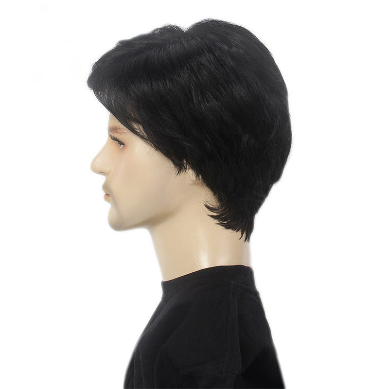 Wig Hand Hook Front Lace Black Simulation Human Hair Chemical Fiber Wig