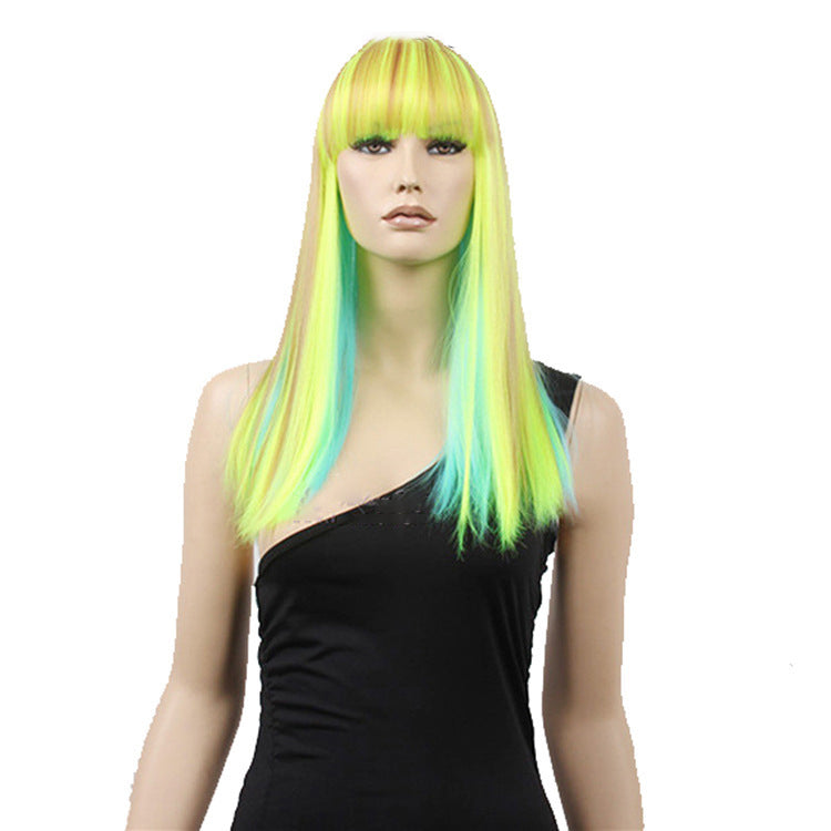 Factory Wholesale Halloween Unicorn Synthetic Wig For Women