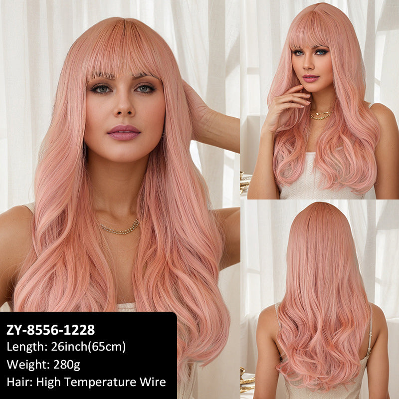 Hot Sale Wig Eight Bangs Full Hair Natural Simulation High Temperature Wire High Level