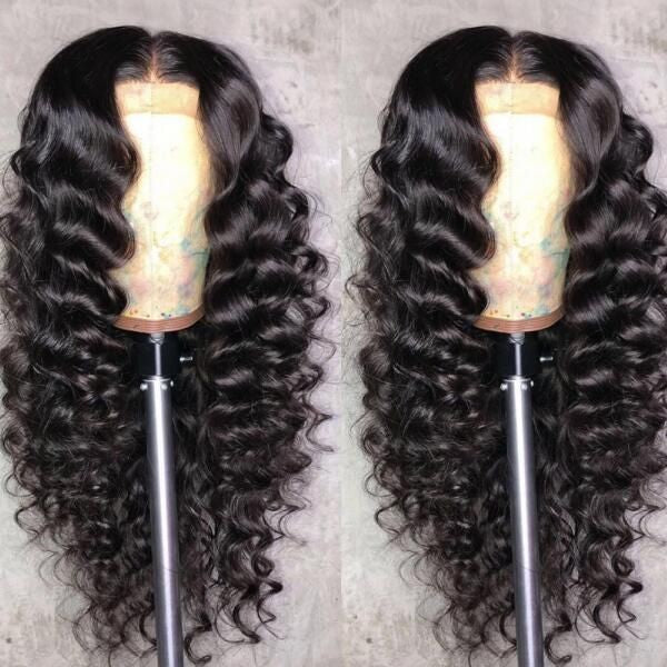 100% Brazilian Raw Human Hair Wig 13X4 Lace Frontal Wigs