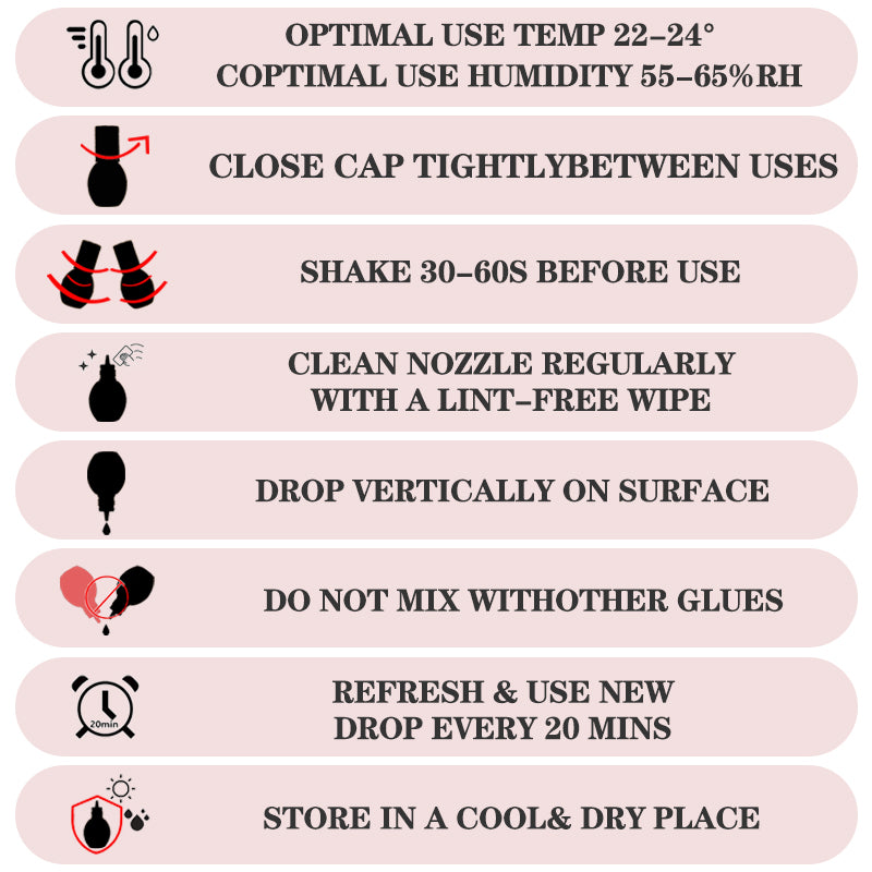 Eyelash Extension Glue 0.5 Second Drying Black Waterproof Lash Adhesive for Professional USE ONLY