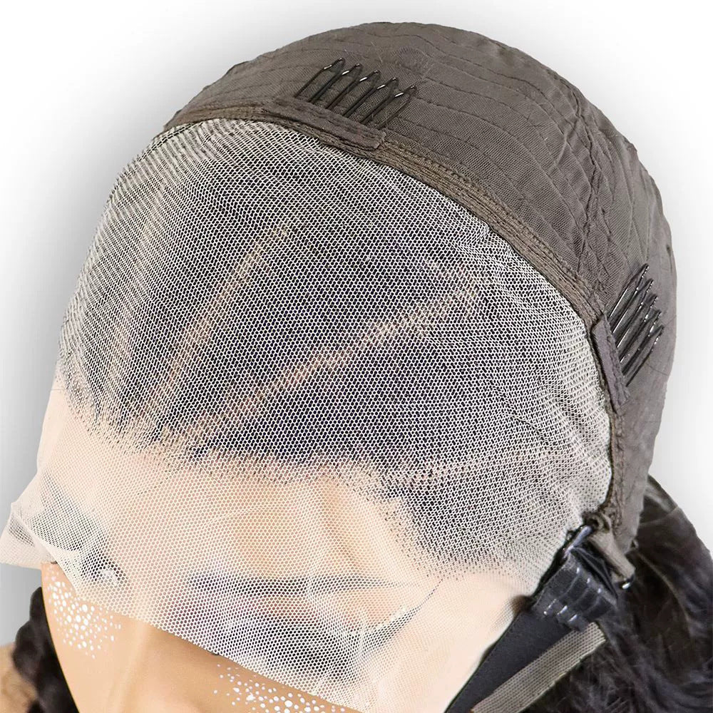 Afro Braid Loose Wig 13*4 Lace 100% Human Hair Wig Curly Hair